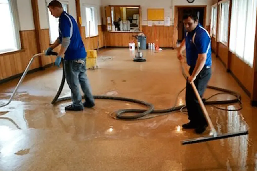 Technicians extracting water during a Bay Area dry-out